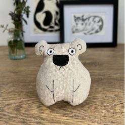 Handmade Catnip Karl the Koala Cat Toy - Premium Canadian Catnip, Embroidered Cotton Canvas - Fun Gift for Cats, 9cm x 7.5cm