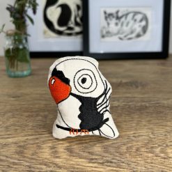 Handmade Canadian Catnip Bird Toy - Unique Cotton Cat Toy, Catnip Filled, 9x7cm, Gift for Cats