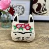 Catnip Frida Cat Toy – Handmade Cotton Toy with Premium Canadian Catnip – Gifts for Cats – 8.5cm x 10cm