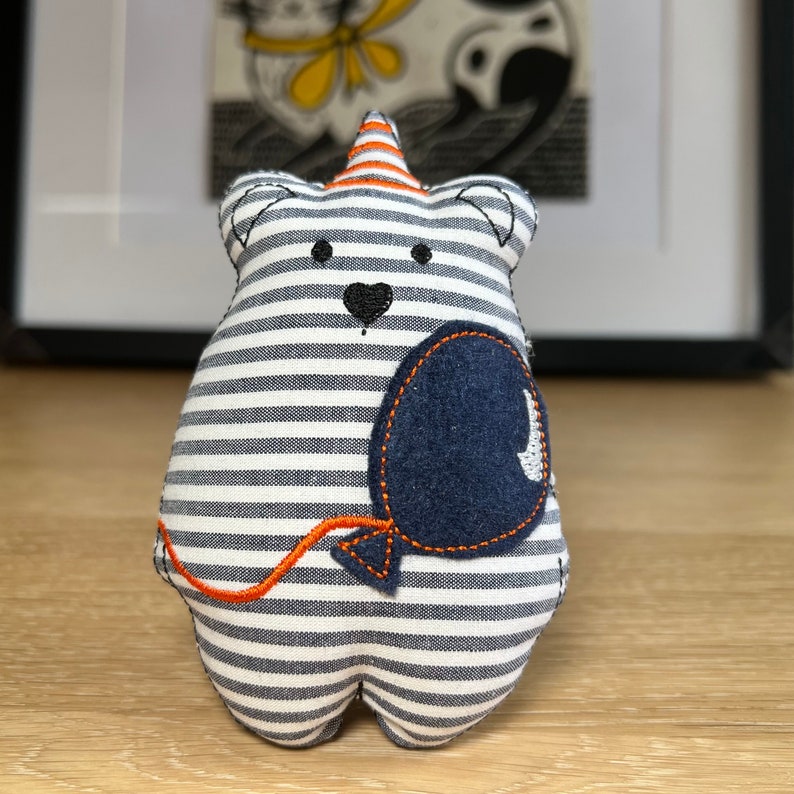 Freak Meowt Catnip Birthday Bear Cat Toy - Handmade Gift for Cats - 12cm - Premium Canadian Catnip