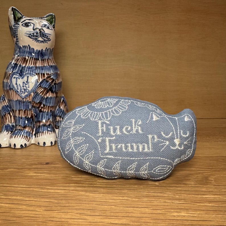 Freak Meowt Sweary Catnip Cat Toy - Handmade Political Cat Toy - Limited Edition - 11cm